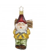 NEW - Inge Glas Glass Ornament - Busy Gnome